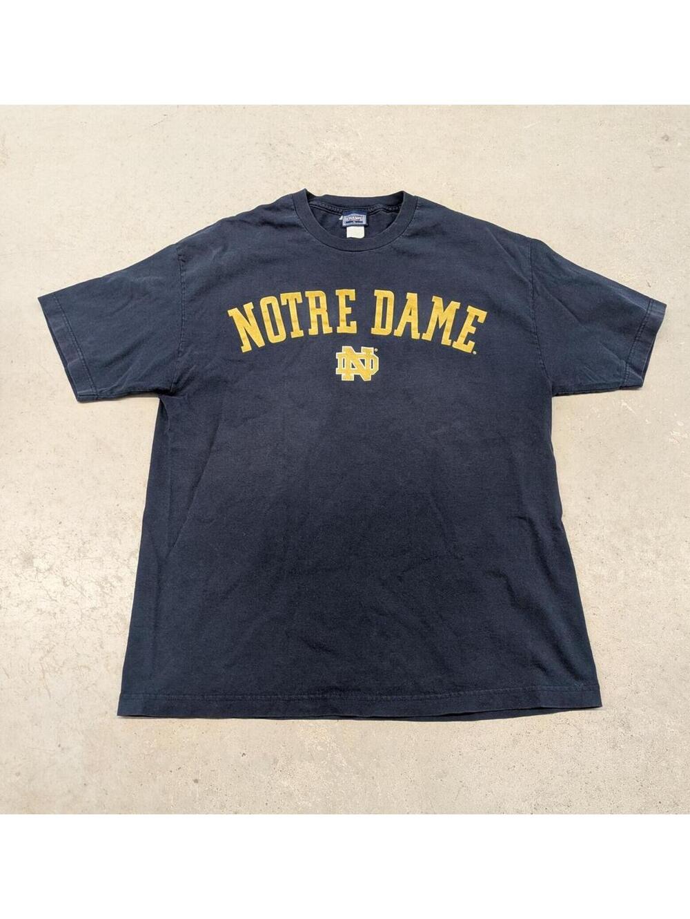 Vintage 90s Notre Dame University Spell Out Champs T-shirt